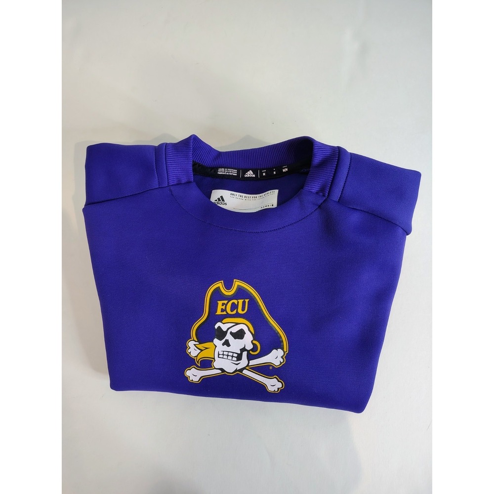 ECU East Carolina Pirates Purple Mens Adidas Long Sleeve Size M